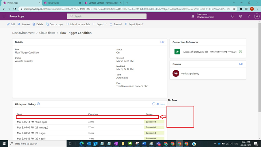 Understand Flow Trigger Condition in Power Automate
